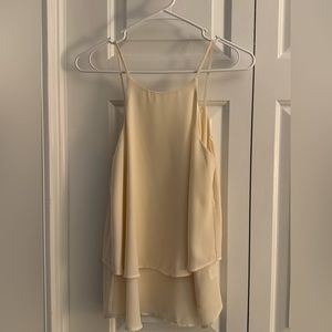 silky layered blouse top